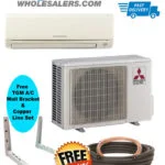 Mitsubishi SC 18K BTU 20 SEER Mini Split Ductless FREE WALL BRACKET 25FT LINESET