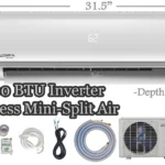 12,000 BTU Innova Ductless Mini-split Air Conditioner Inverter SEER 16 Cool/Heat